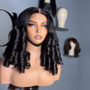 wavy and bouncy wigs